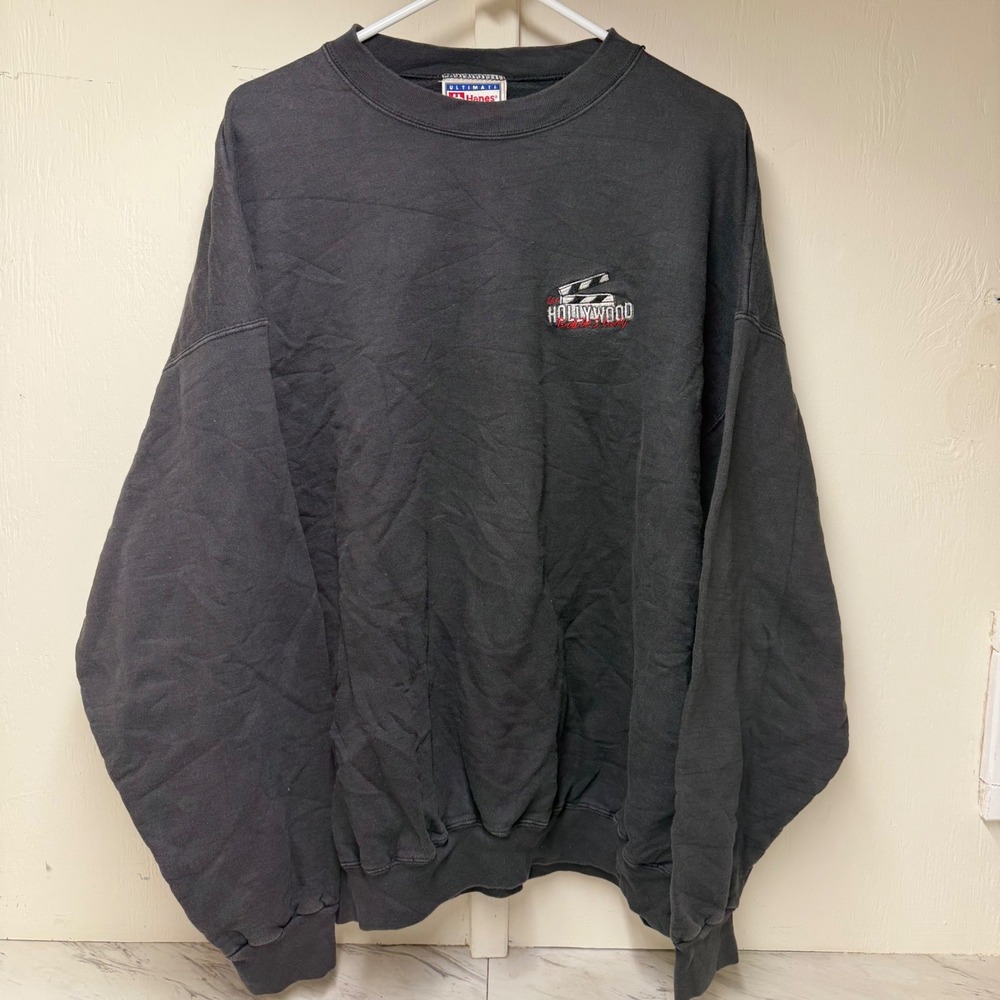 Vintage Hanes Ultimate Cotton Hollywood Bible Study Sweatshirt Black XL 2XL